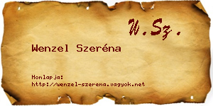 Wenzel Szeréna névjegykártya